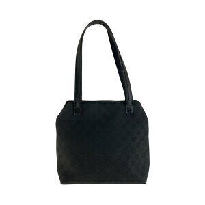 Gucci black GG canvas shoulder bag